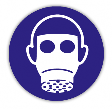 Aufkleber Atemschutz